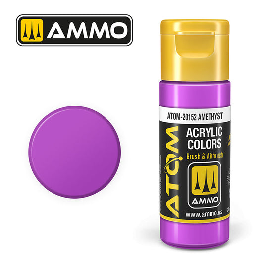ATOM COLOR Amethyst 20ml Model Paint Ammo by Mig 20152