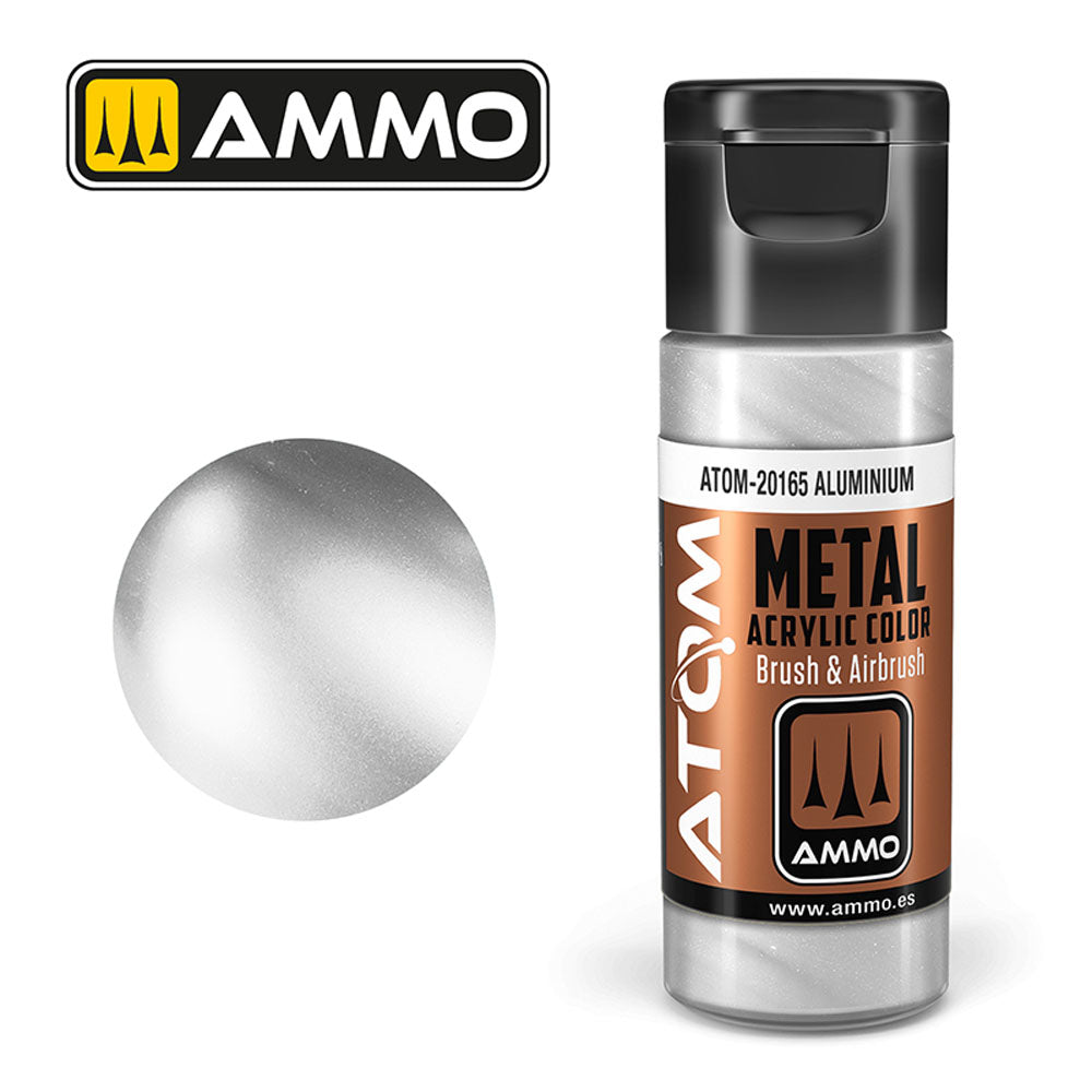 ATOM METALLIC Aluminium 20ml Model Paint Ammo by Mig 20165