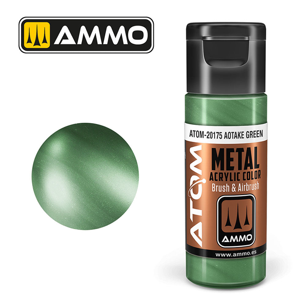 ATOM METALLIC Aotake Green 20ml Model Paint Ammo by Mig 20175