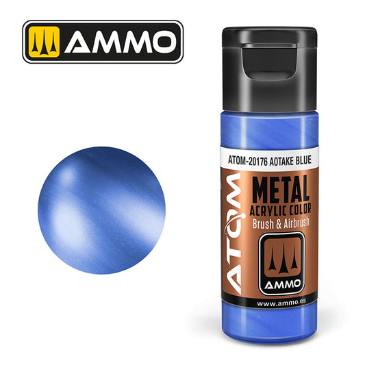 ATOM METALLIC Aotake Blue 20ml Model Paint Ammo by Mig 20176