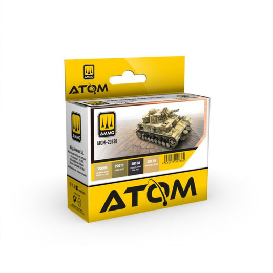 Ammo by MIG 20738 ATOM D.A.K Colors WWII Paint Set