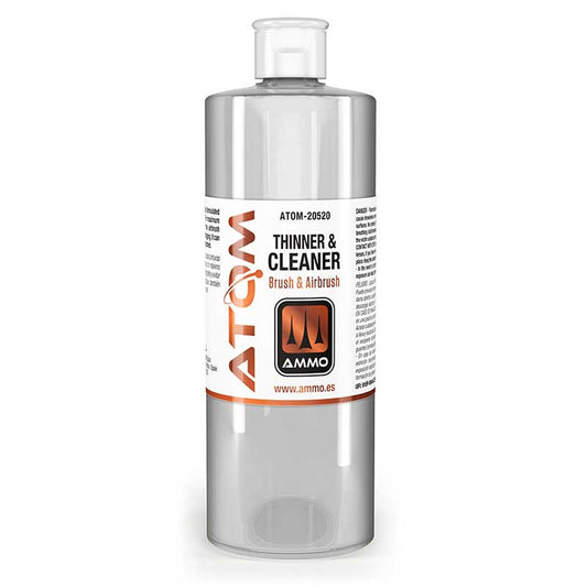 ATOM Thinner & Cleaner (Brush & Airbrush) 400ml - Ammo by Mig 20520