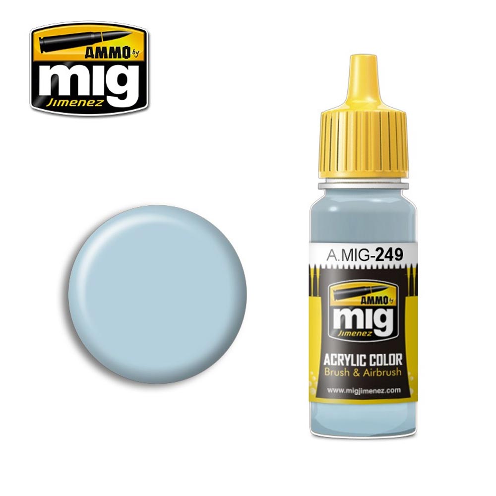 Ammo by MIG Light Blue Acrylic waterbased colour 17ml A.MIG-249