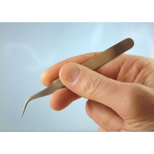 Expo Tools Modelmakers Stainless Antimagnetic 5" No.7 Tweezer 79007