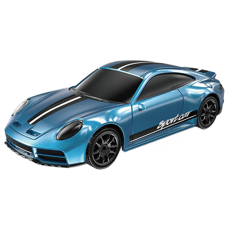 E-ZEE RC Lighting Strasse 4WD Drift Car w/Gyro - Blue 1:43 EZ-8502EBL