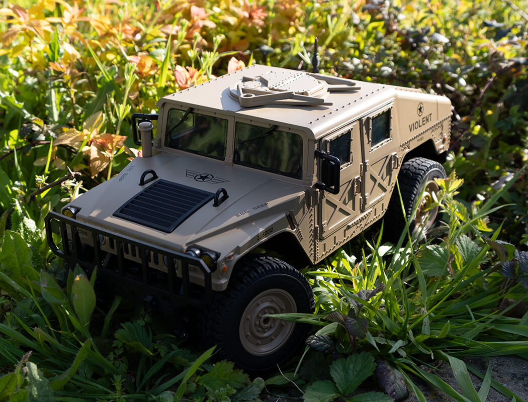 E-ZEE RC 4WD RC Hummer Military Truck - Desert Sand 1:16 EZ-G2069DS