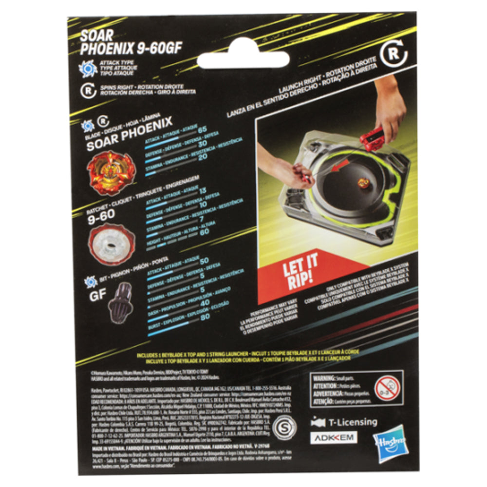 Beyblade X Deluxe Launcher & Soar Phoenix 9-60GF Top