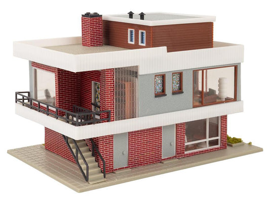 Faller (B-257) Modern House with Flat Roof Kit III HO Gauge FA109257