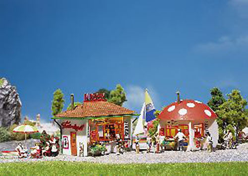 FALLER Small Kiosks (2) Model Kit III HO Gauge 120135