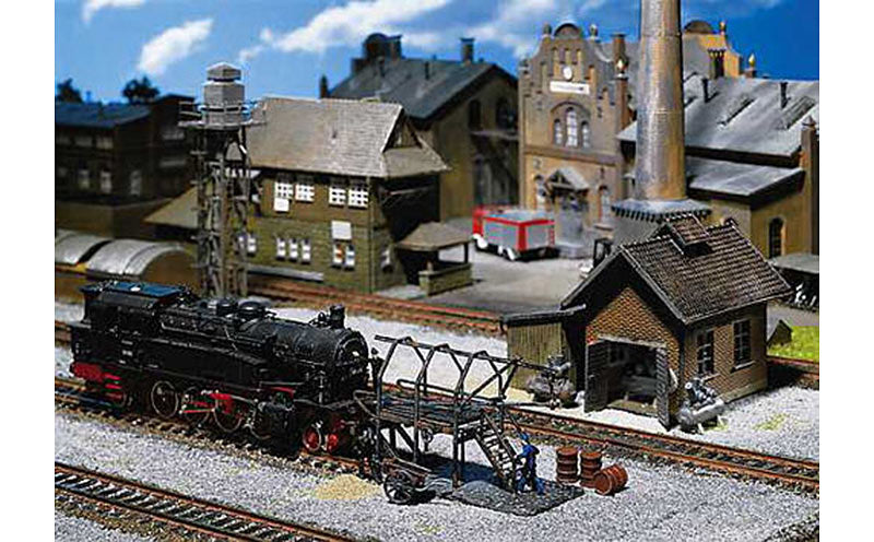FALLER Compressor House & Boiler Maintenance Plat. Model Kit II HO Gauge 120139