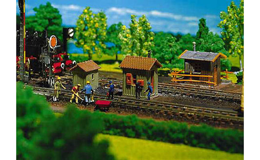FALLER Trackside Huts (3) Model Kit I HO Gauge 120140