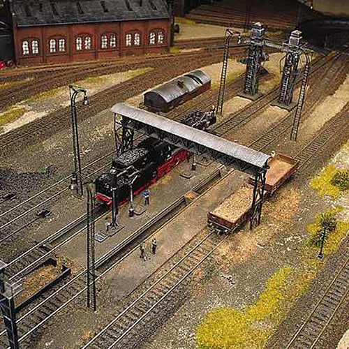FALLER Cinder Plant w/ Gantry Crane Model Kit II HO Gauge 120149