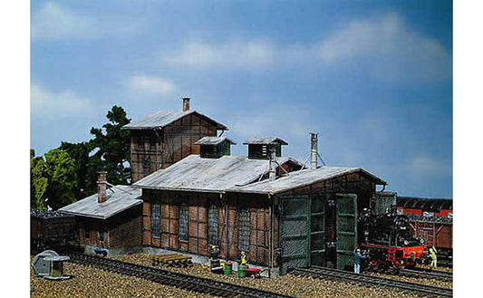 FALLER Engine Shed (2 Road) Model Kit II HO Gauge 120161