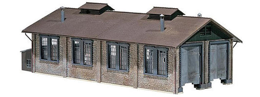FALLER Engine Shed (2 Road) Model Kit I HO Gauge 120165