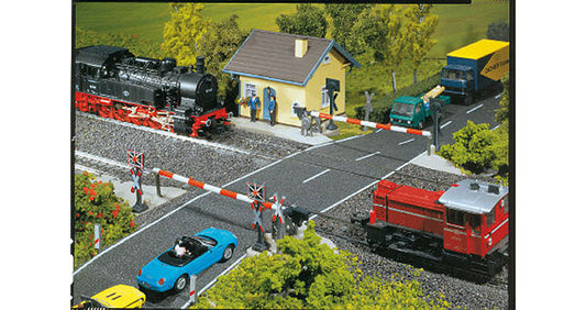 FALLER Protected Level Crossing Model Kit w/ Motor III HO Gauge 120171