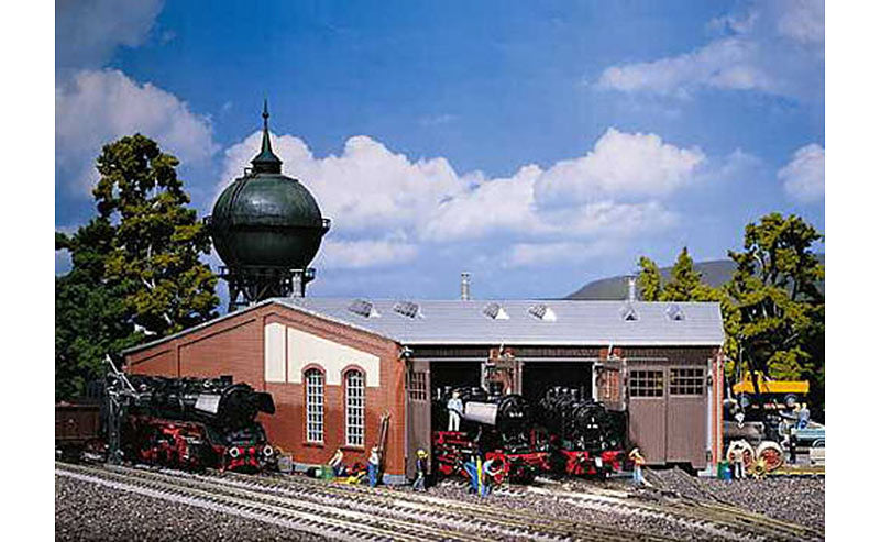 FALLER Roundhouse Model Kit (3 Road - Long Type) I HO Gauge 120177