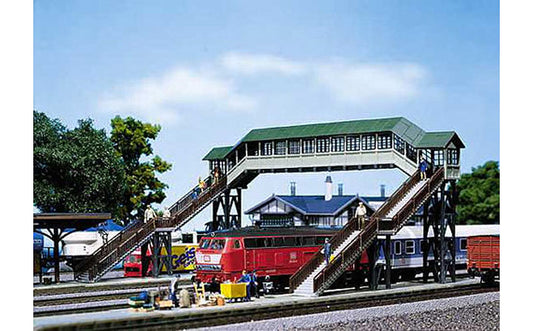 FALLER Covered Footbridge Model Kit (4 Track/94mm Clearance) II HO Gauge 120198