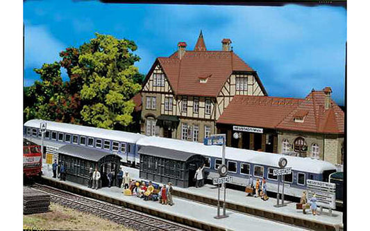 FALLER Platform Extension Model Kit w/ Roofed Exit I HO Gauge 120203