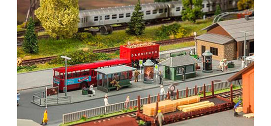 FALLER Bus/Tram Stop Scene Model Kit II HO Gauge 120207