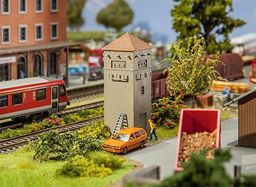 FALLER Small Substation w/ Pointed Roof Model Kit III HO Gauge 120261