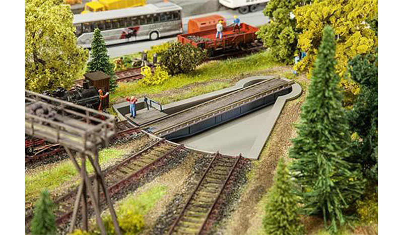 FALLER Segment Turntable (3 Way) Model Kit w/ Servo II HO Gauge 120275