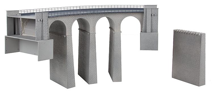 Faller Two Track Curved Viaduct Building Kit HO Gauge 120466