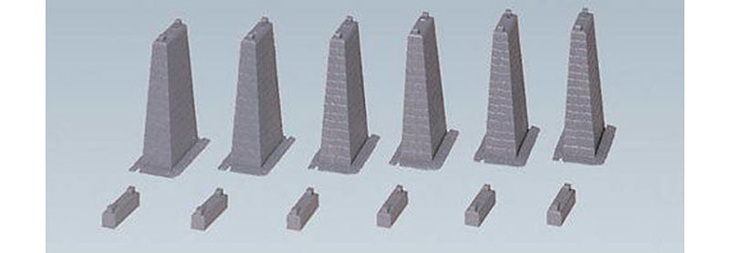 FALLER Piers (6) Model Kit I HO Gauge 120473