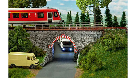 FALLER Stone Arch Bridge 185mm Model Kit I HO Gauge 120498