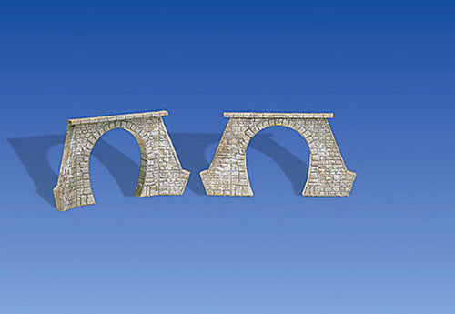 FALLER Single Track Tunnel Portals (2) for Steam II HO Gauge 120561