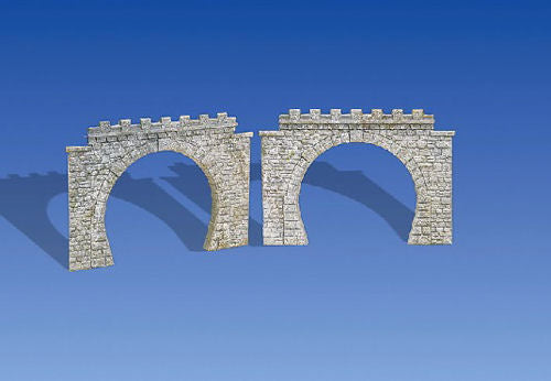 FALLER Double Track Tunnel Portals (2) I HO Gauge 120565