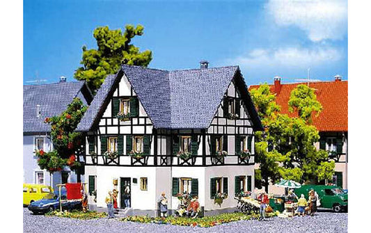 FALLER Half Timbered Two Family House Model Kit III HO Gauge 130259