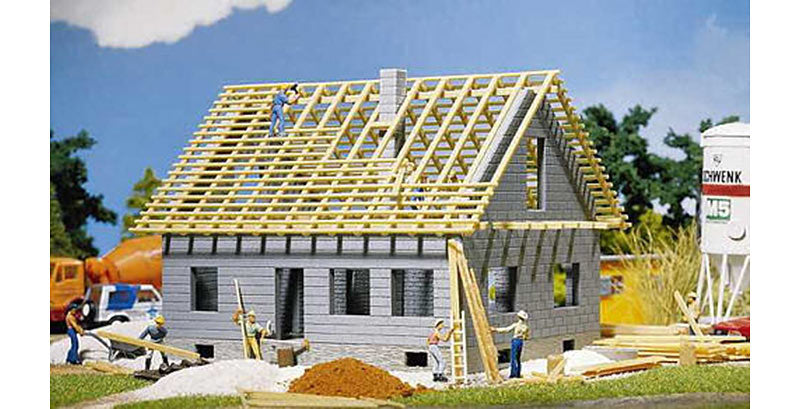 FALLER Detached House Under Construction Model Kit III HO Gauge 130303