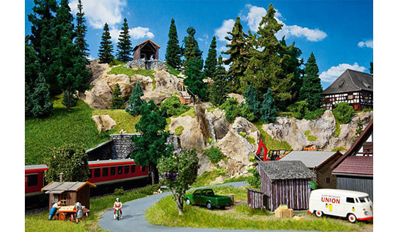 FALLER Goods Cableway Model Kit w/ Motor II HO Gauge 130323