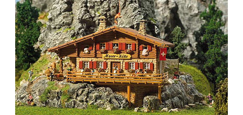 FALLER Moser Alpine Chalet Model Kit IV HO Gauge 130329
