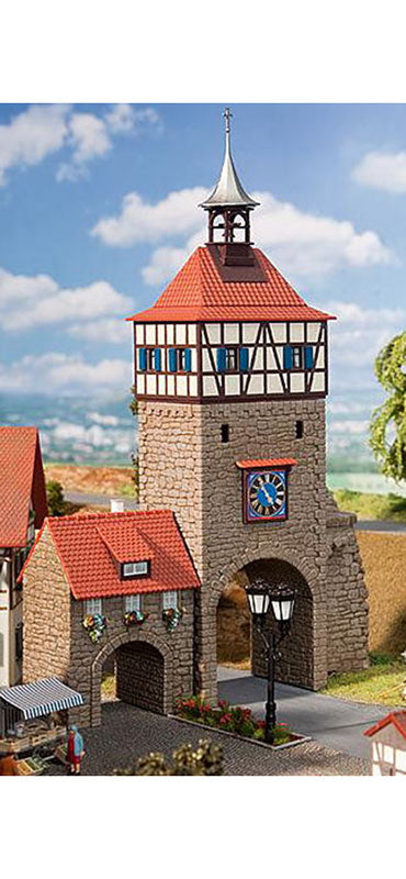 FALLER City Gate w/ Gatehouse Model Kit I HO Gauge 130406