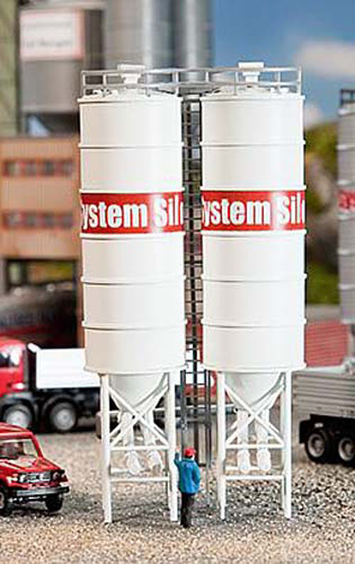 FALLER Industrial Silos (2) Model Kit IV HO Gauge 130476