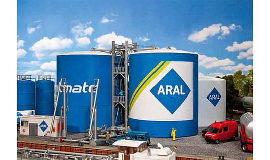 FALLER ARAL Large Oil Tanks Model Kit V HO Gauge 130485