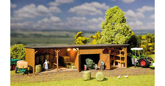FALLER Hay Bale Store w/ Workshop Model Kit III HO Gauge 130523