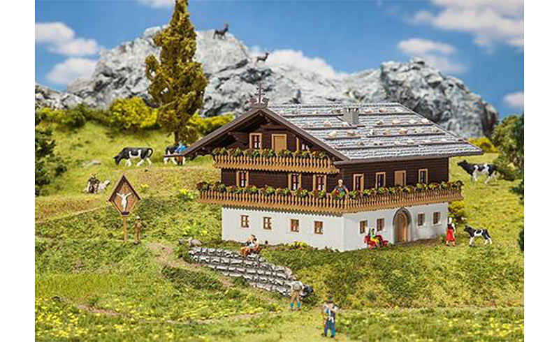 FALLER Alpine Farm Model Kit I HO Gauge 130554