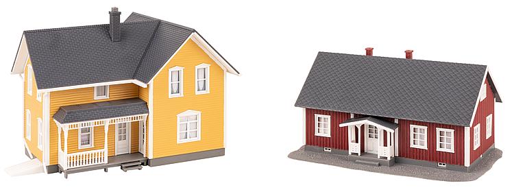 Faller Swedish Style Houses (2) Building Kit HO Gauge 130604