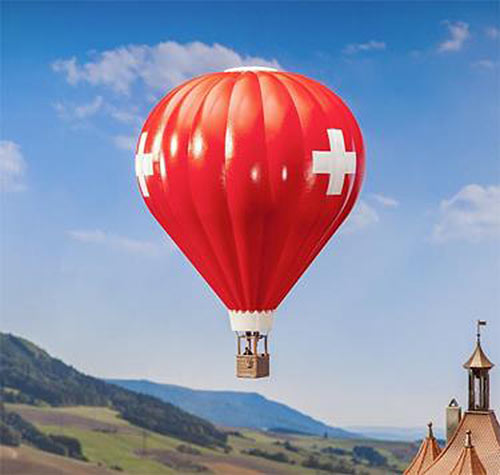 FALLER Swiss Flag Hot Air Balloon Model Kit IV HO Gauge 131004