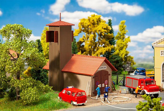 Faller Fire Station Vehicle House Hobby Building Kit HO Gauge 131383