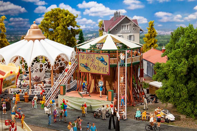 Faller 140336 Sala Motordrome Wall of Death w/Motor Fairground Kit III HO