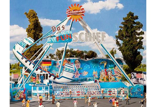 FALLER Fun-Schiff Swing Boat Fairground Model Kit w/ Motor V HO Gauge 140420