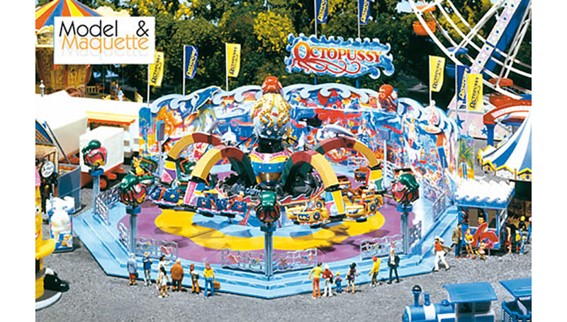FALLER Octopussy Ride Fairground Model Kit w/ Motor IV HO Gauge 140426