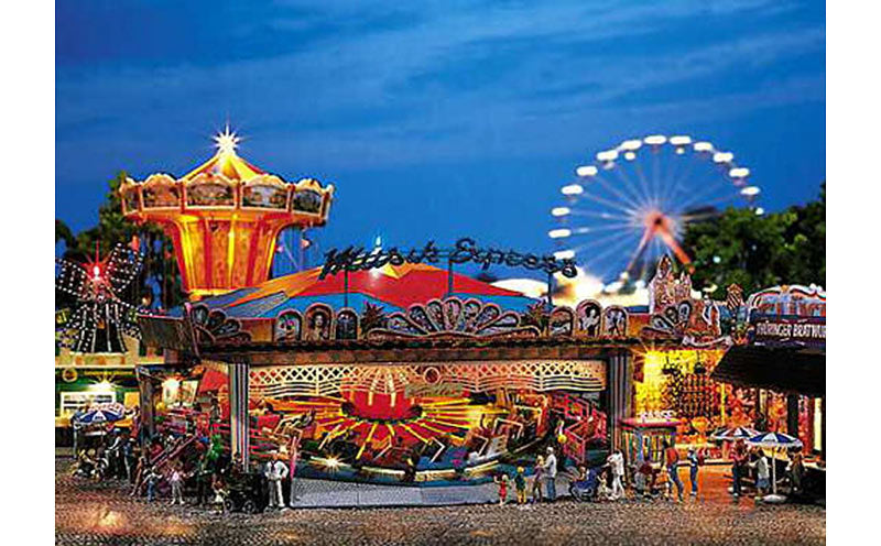 FALLER Musik Express Roundabout Fairground Model Kit w/ Motor IV HO Gauge 140437