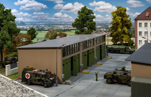 Faller 144106 Military Base Vehicle Repair Shop Kit V HO