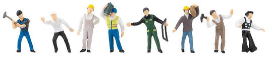 Faller Craftsmen (8) Figure Set FA151605 HO Scale