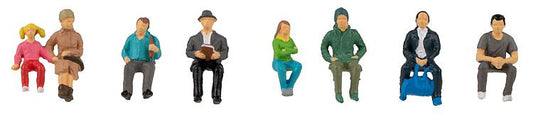 Faller Seated Passengers (8) Figure Set FA151617 HO Scale