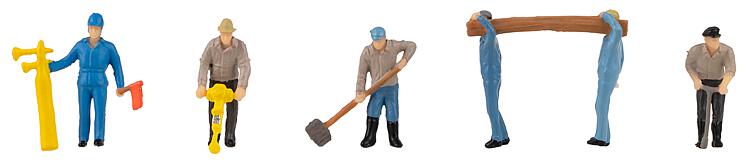 Faller Tracklayers (6) Figure Set FA151621 HO Gauge